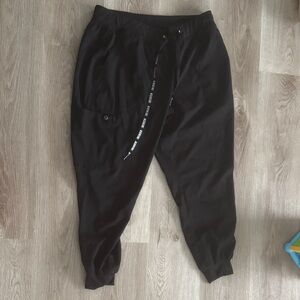 Med Couture Black Jogger Sweatpants